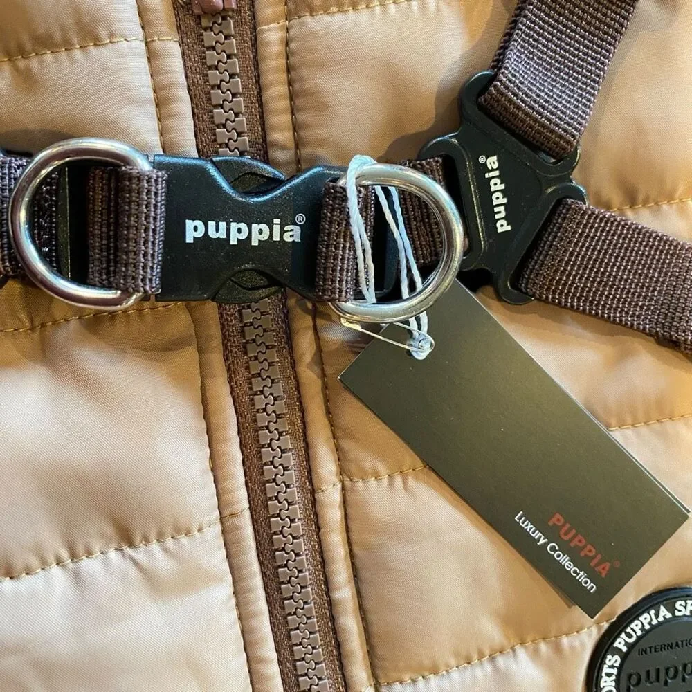 NWT Puppia Mountaineer II Coat Dog Harness Beige Large 18.9” chest
